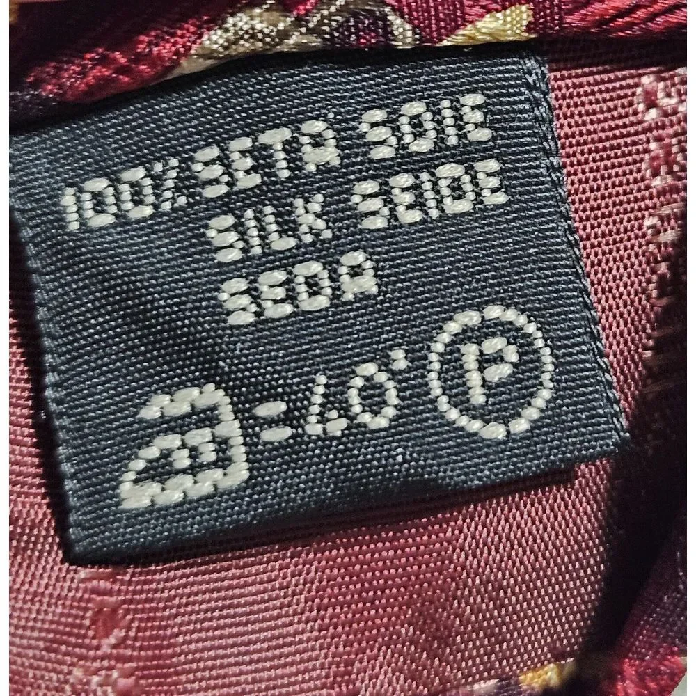 Ermenegildo Zegna Silk Tie Made In Italy Floral 59